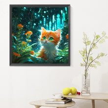 Load image into Gallery viewer, Diamond Painting - Full Round - forest kitten (30*30CM)