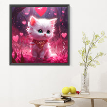 Load image into Gallery viewer, Diamond Painting - Full Round - pink kitten (30*30CM)