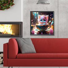 Load image into Gallery viewer, Diamond Painting - Full Round - teacup kitten (30*30CM)