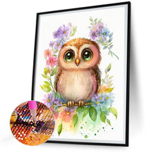Load image into Gallery viewer, Diamond Painting - Full Round - owl (30*40CM)