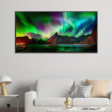 Load image into Gallery viewer, AB Diamond Painting - Full Round - Aurora at night (80*40CM)