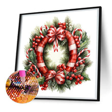 Load image into Gallery viewer, Diamond Painting - Full Round - Christmas wreath (30*30CM)