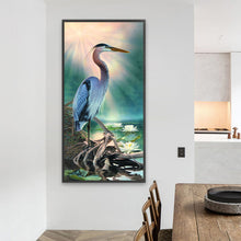 Load image into Gallery viewer, AB Diamond Painting - Full Square - Crane in the lake (40*85CM)