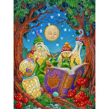 Load image into Gallery viewer, Diamond Painting - Full Round - bedtime story little dinosaurs (30*40CM)