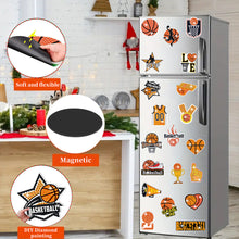 Load image into Gallery viewer, 2 PCS Basketball Round Diamond Painting Magnet Refrigerator for Fridge Car Decor