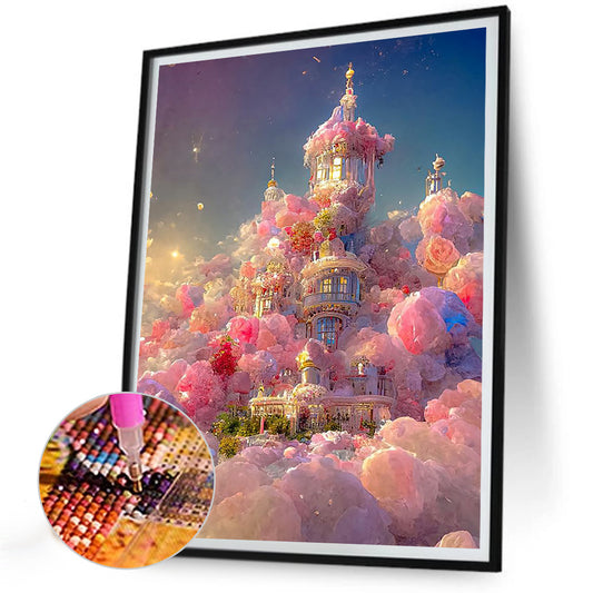 Diamond Painting - Full Round - Pink Cloud Manor (30*40CM)