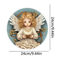 Load image into Gallery viewer, Angel Girl Single-Sided Diamond Painting Hanging Pendant for Home Wall Decor