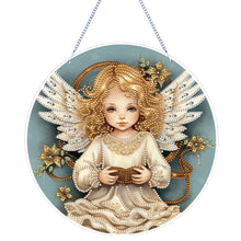 Load image into Gallery viewer, Angel Girl Single-Sided Diamond Painting Hanging Pendant for Home Wall Decor