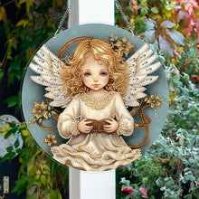 Load image into Gallery viewer, Angel Girl Single-Sided Diamond Painting Hanging Pendant for Home Wall Decor