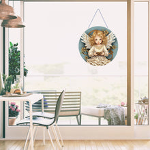 Load image into Gallery viewer, Angel Girl Single-Sided Diamond Painting Hanging Pendant for Home Wall Decor