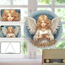 Load image into Gallery viewer, Angel Girl Single-Sided Diamond Painting Hanging Pendant for Home Wall Decor(#3)