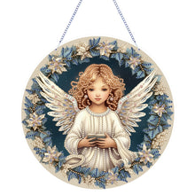 Load image into Gallery viewer, Angel Girl Single-Sided Diamond Painting Hanging Pendant for Home Wall Decor(#4)