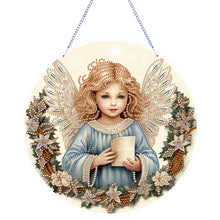 Load image into Gallery viewer, Angel Girl Single-Sided Diamond Painting Hanging Pendant for Home Wall Decor