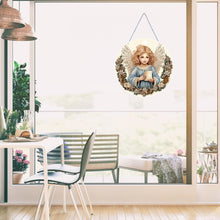 Load image into Gallery viewer, Angel Girl Single-Sided Diamond Painting Hanging Pendant for Home Wall Decor