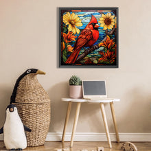 Load image into Gallery viewer, AB Diamond Painting - Full Square - Flowers and cardinals (30*30CM)