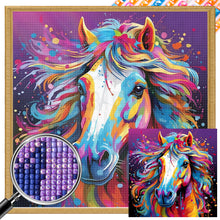 Load image into Gallery viewer, AB Diamond Painting - Full Square - colorful horse (30*30CM)