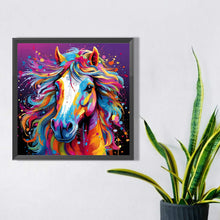 Load image into Gallery viewer, AB Diamond Painting - Full Square - colorful horse (30*30CM)