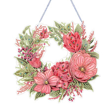 Load image into Gallery viewer, Special Shaped+Round Flower Crystal Painting Wreath Christmas Spot Drill Garland