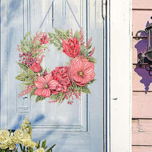 Load image into Gallery viewer, Special Shaped+Round Flower Crystal Painting Wreath Christmas Spot Drill Garland