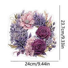 Load image into Gallery viewer, Special Shaped+Round Flower Crystal Painting Wreath Christmas Spot Drill Garland