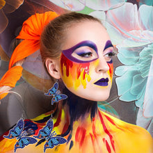 Load image into Gallery viewer, 10 Pairs Double Sided Diamond Painting Earring Making Kit (Colourful Butterfly)