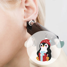 Load image into Gallery viewer, 10 Pairs Double Sided Diamond Painting DIY Earring Making Kit (Merry Christmas)