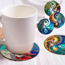 Load image into Gallery viewer, 8PCS Acrylic Diamond Painting Coasters Kits with Holder (Yin-Yang Chart)