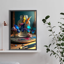 Load image into Gallery viewer, Diamond Painting - Full Round - colorful flying butterflies (40*60CM)