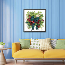 Load image into Gallery viewer, Diamond Painting - Partial Special Shaped - Christmas wreath (30*30CM)