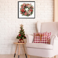 Load image into Gallery viewer, Diamond Painting - Partial Special Shaped - Christmas wreath (30*30CM)