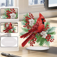 Load image into Gallery viewer, Cardinal Table Top Diamond Painting Ornament Kits for Home Office Desktop Decor