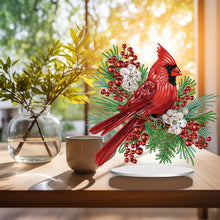 Load image into Gallery viewer, Cardinal Table Top Diamond Painting Ornament Kits for Home Office Desktop Decor