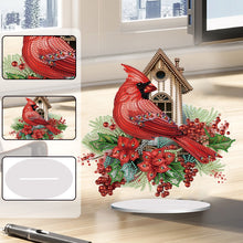 Load image into Gallery viewer, Cardinal Table Top Diamond Painting Ornament Kits for Home Office Desktop Decor