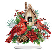 Load image into Gallery viewer, Cardinal Table Top Diamond Painting Ornament Kits for Home Office Desktop Decor