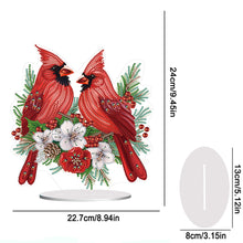 Load image into Gallery viewer, Cardinal Table Top Diamond Painting Ornament Kits for Home Office Desktop Decor