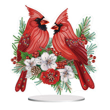 Load image into Gallery viewer, Cardinal Table Top Diamond Painting Ornament Kits for Home Office Desktop Decor
