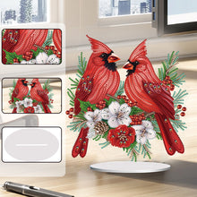 Load image into Gallery viewer, Cardinal Table Top Diamond Painting Ornament Kits for Home Office Desktop Decor