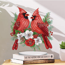 Load image into Gallery viewer, Cardinal Table Top Diamond Painting Ornament Kits for Home Office Desktop Decor