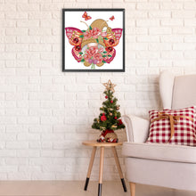 Load image into Gallery viewer, Diamond Painting - Partial Special Shaped - Garden butterfly gnome (30*30CM)
