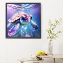 Load image into Gallery viewer, Diamond Painting - Full Round - sea turtle in ocean (30*30CM)