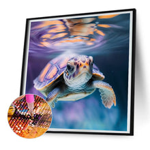 Load image into Gallery viewer, Diamond Painting - Full Round - sea turtle in ocean (30*30CM)