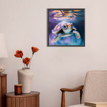 Load image into Gallery viewer, Diamond Painting - Full Round - sea turtle in ocean (30*30CM)