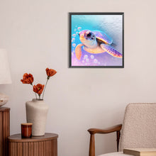 Load image into Gallery viewer, Diamond Painting - Full Round - sea turtle in ocean (30*30CM)