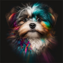 Load image into Gallery viewer, Diamond Painting - Full Round - color puppy (30*30CM)