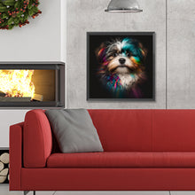 Load image into Gallery viewer, Diamond Painting - Full Round - color puppy (30*30CM)