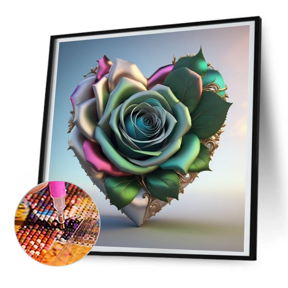 Diamond Painting - Full Round - love rose (30*30CM)