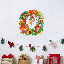 Load image into Gallery viewer, Diamond Painting Sticker Gem DIY Craft Kit for Kid Gift (Christmas Wreath #4)