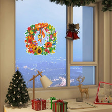 Load image into Gallery viewer, Diamond Painting Sticker Gem DIY Craft Kit for Kid Gift (Christmas Wreath #4)