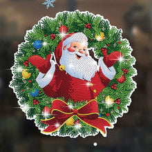 Load image into Gallery viewer, Diamond Painting Sticker Gem DIY Craft Kit for Kid Gift (Christmas Wreath #5)