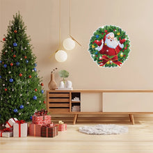 Load image into Gallery viewer, Diamond Painting Sticker Gem DIY Craft Kit for Kid Gift (Christmas Wreath #5)